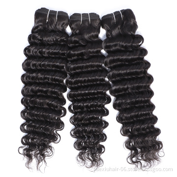 deep wave bundles with 4x4 closure cuticle aligned raw virgin brazilian hair bundles with closure